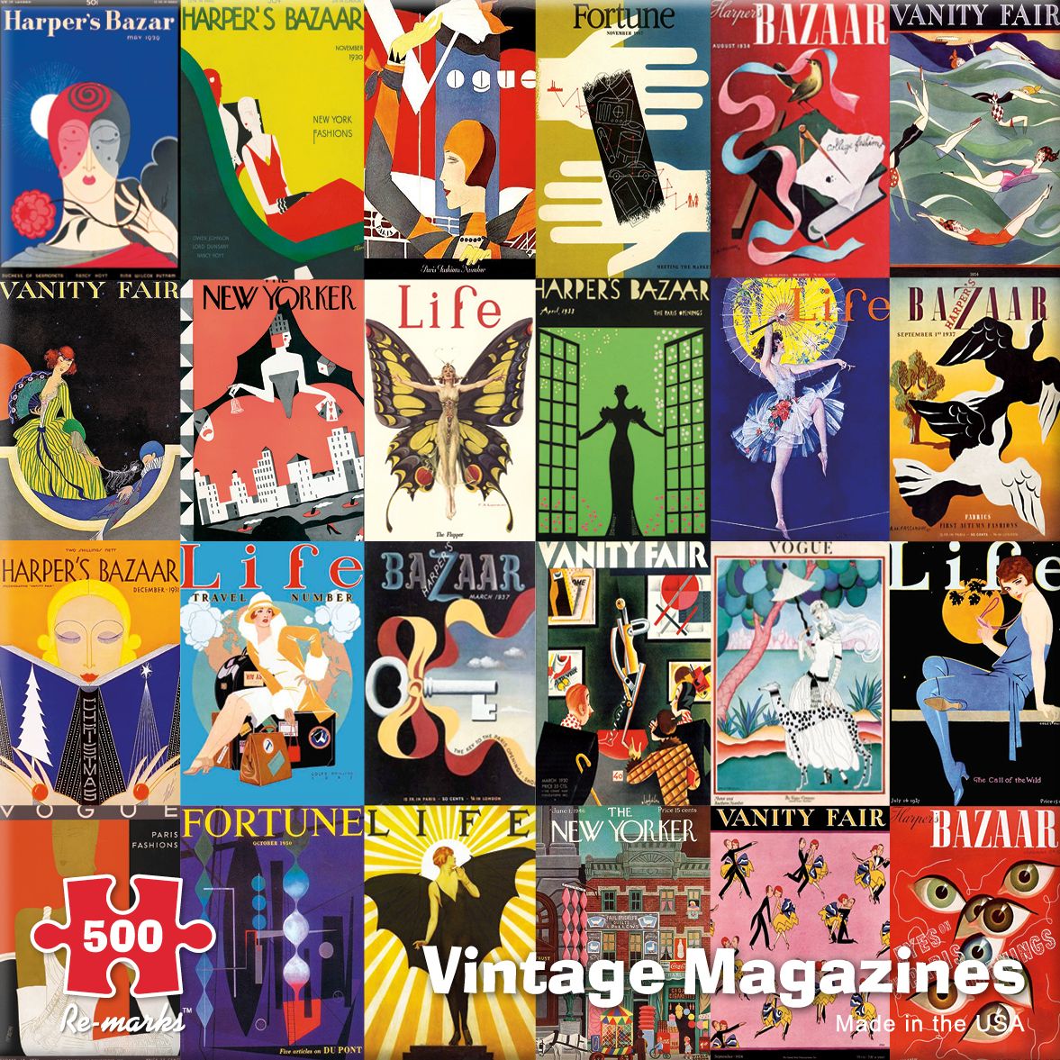 500 Vintage Magazines