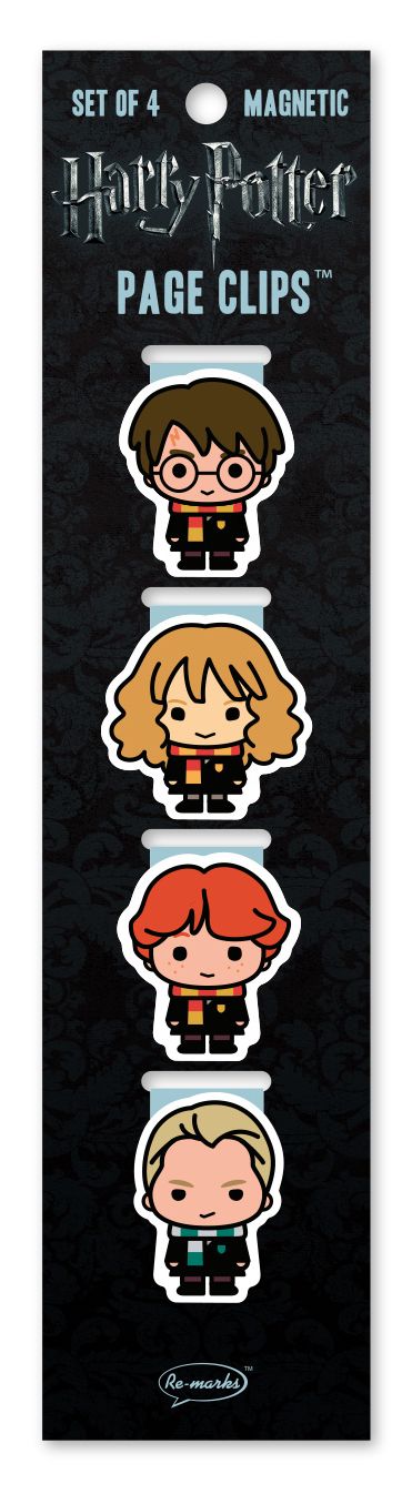 Harry Potter Chibi Wizards Page Clip Bookmarks Set of 4
