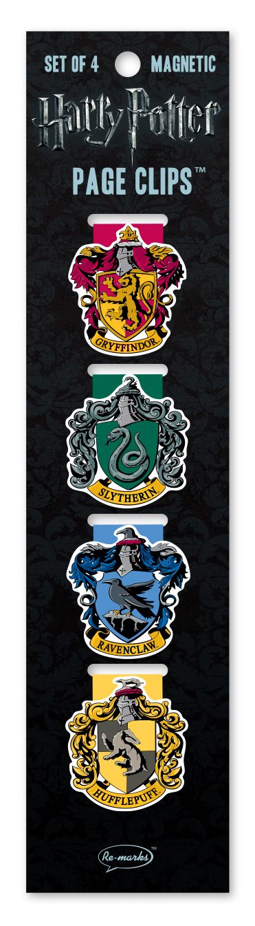Harry Potter Crests Page Clip Bookmarks Set of 4