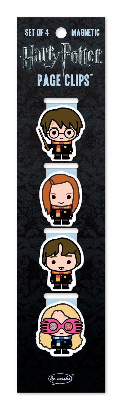 Harry Potter Chibi Students Page Clip Bookmarks Set of 4