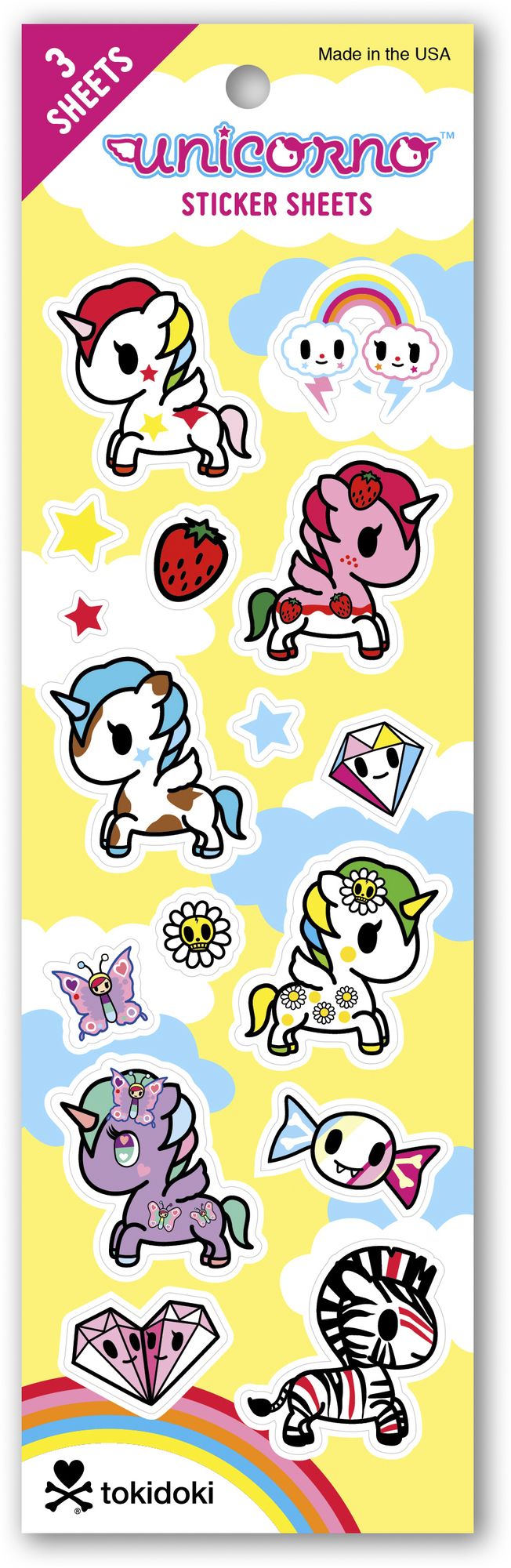 tokidoki Unicorno Collection Sticker Sheets
