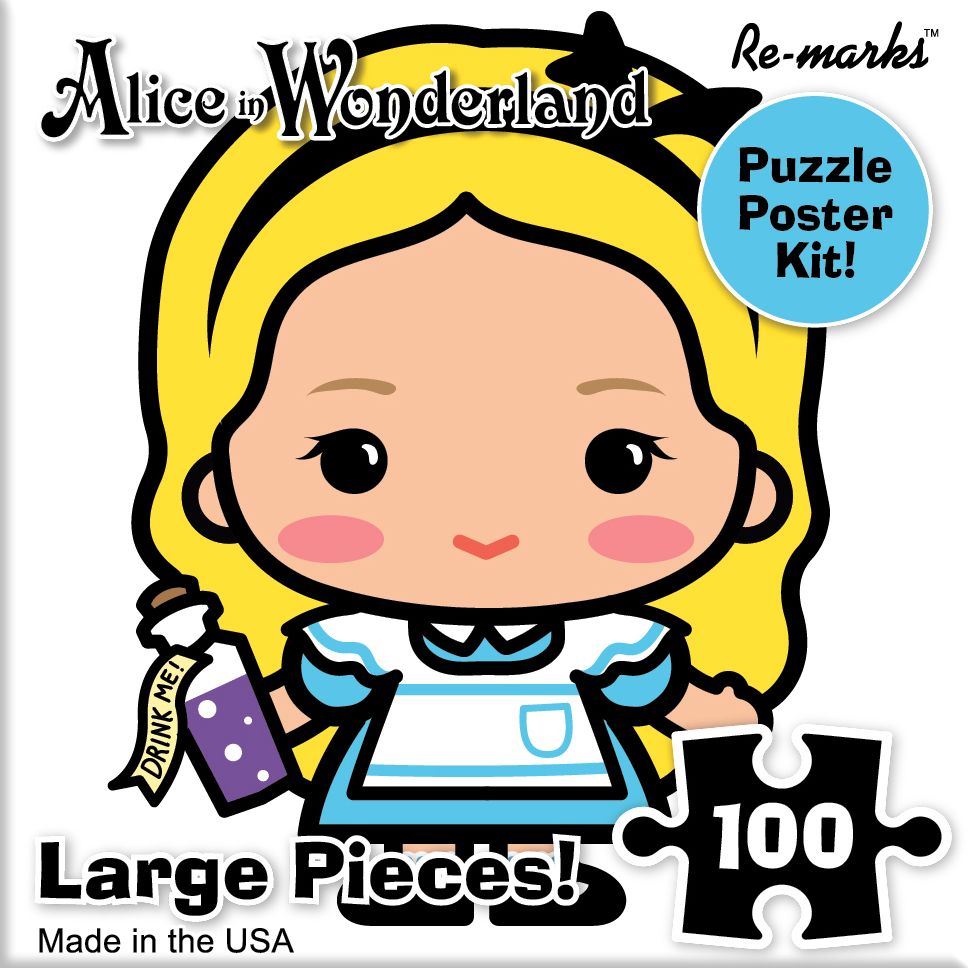Wonderland 100pc Puzzle Cube Alice