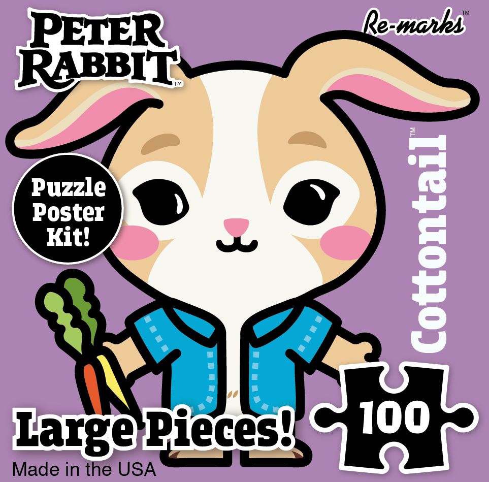 Peter Rabbit 100pc Puzzle Cube Cotton-Tail
