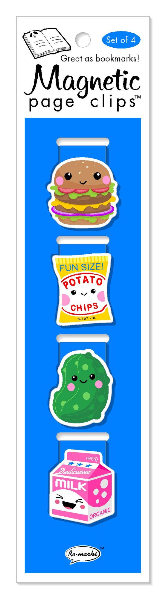Lunch Page Clip Bookmarks Set Of 4
