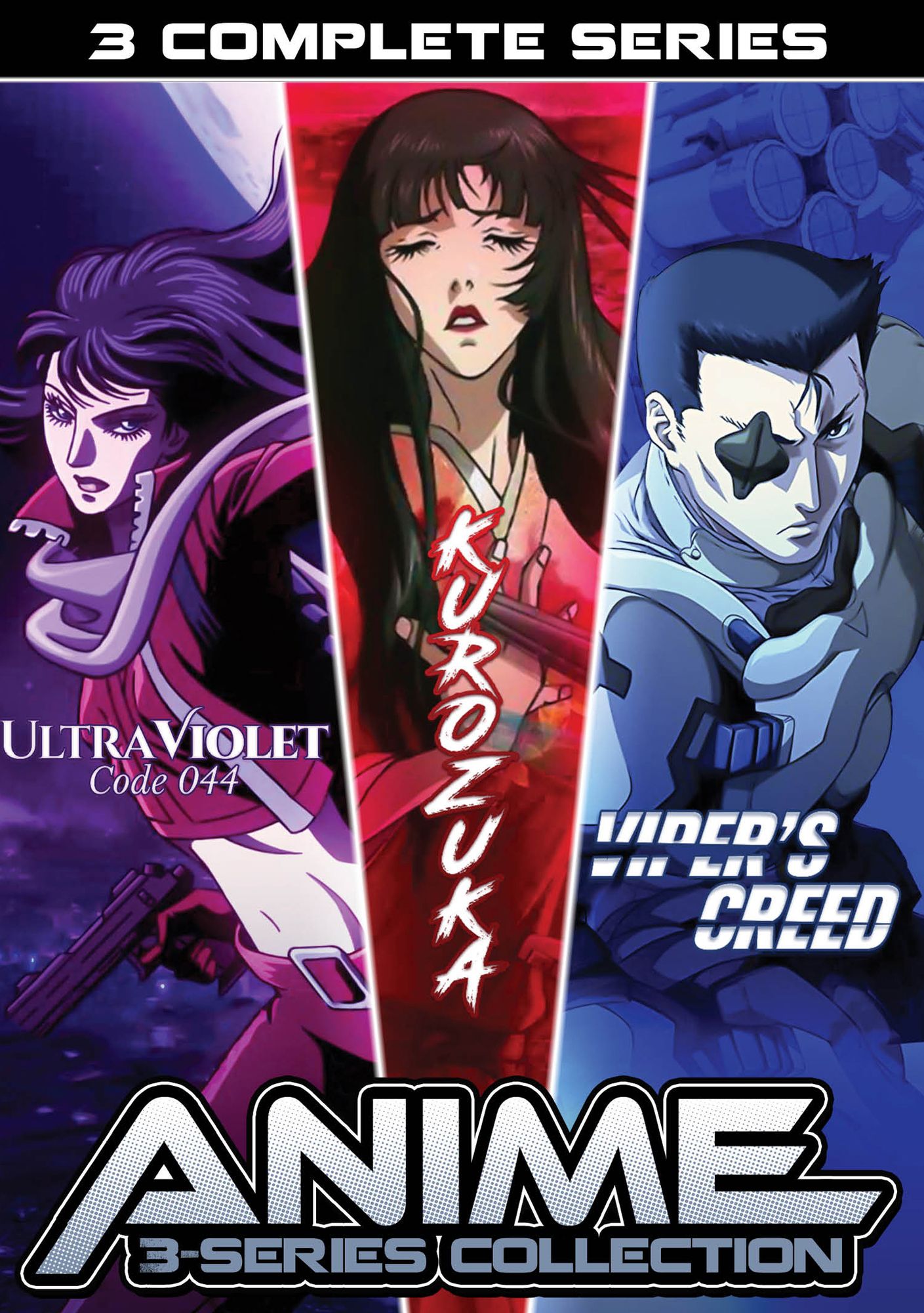 Anime 3 Series Collection Dvd