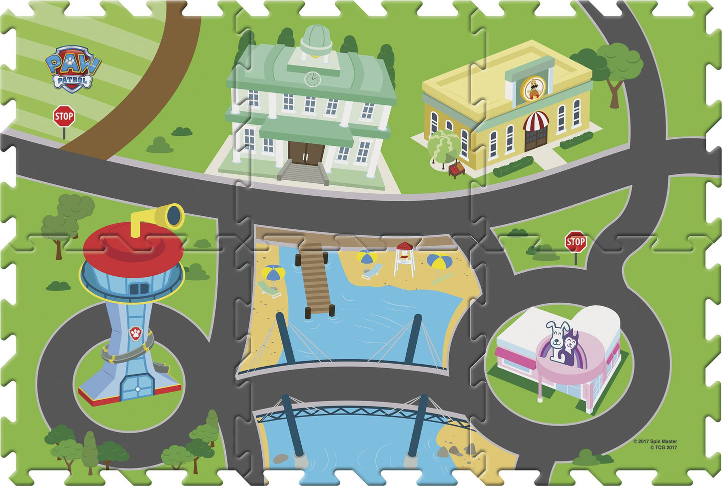 Paw Patrol 6-piece Tile Mega Mat