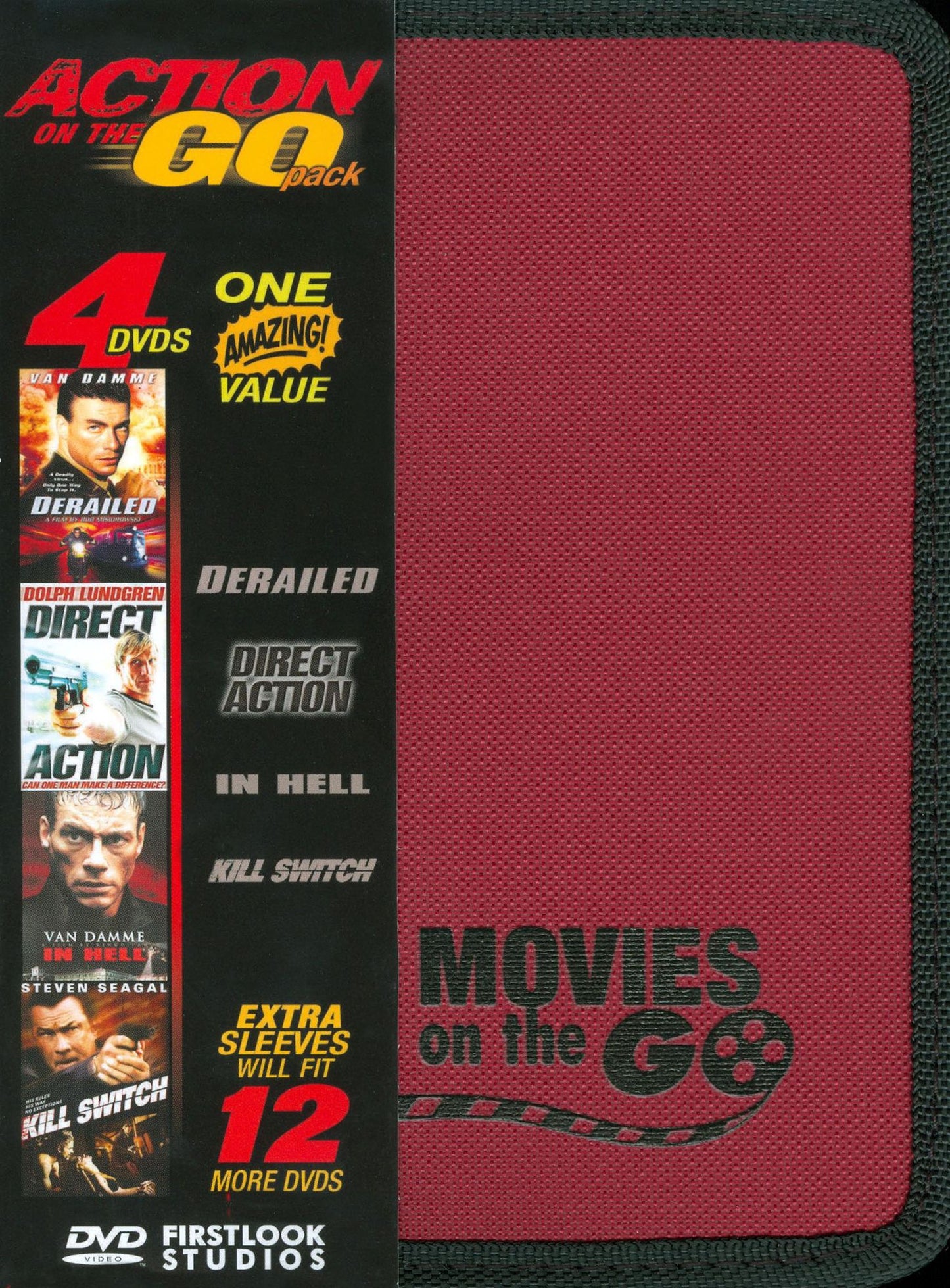 Action on the Go Pack: Derailed/Direct Action/In Hell/Kill Switch [4 Discs]