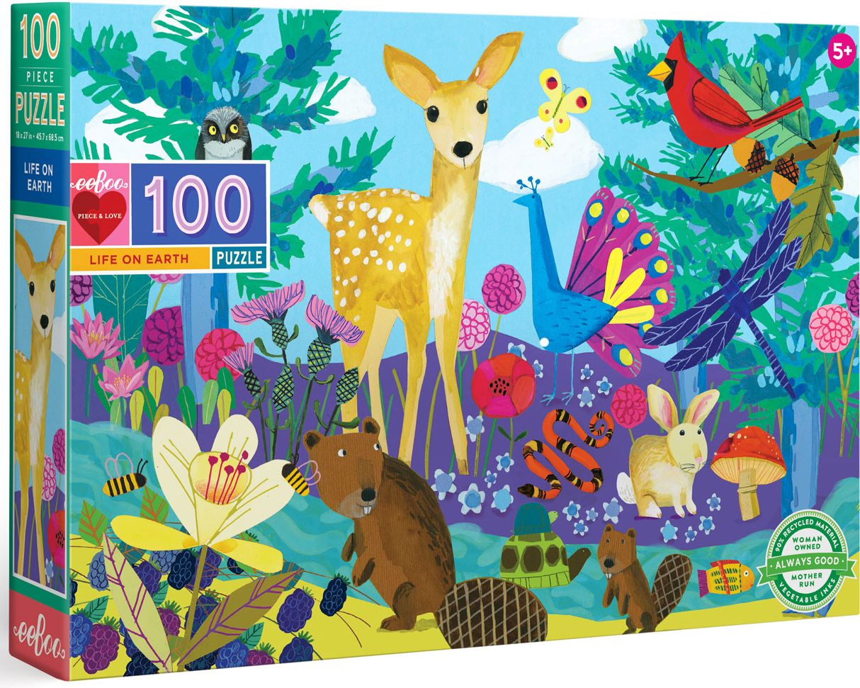 100 Piece Puzzle Life on Earth