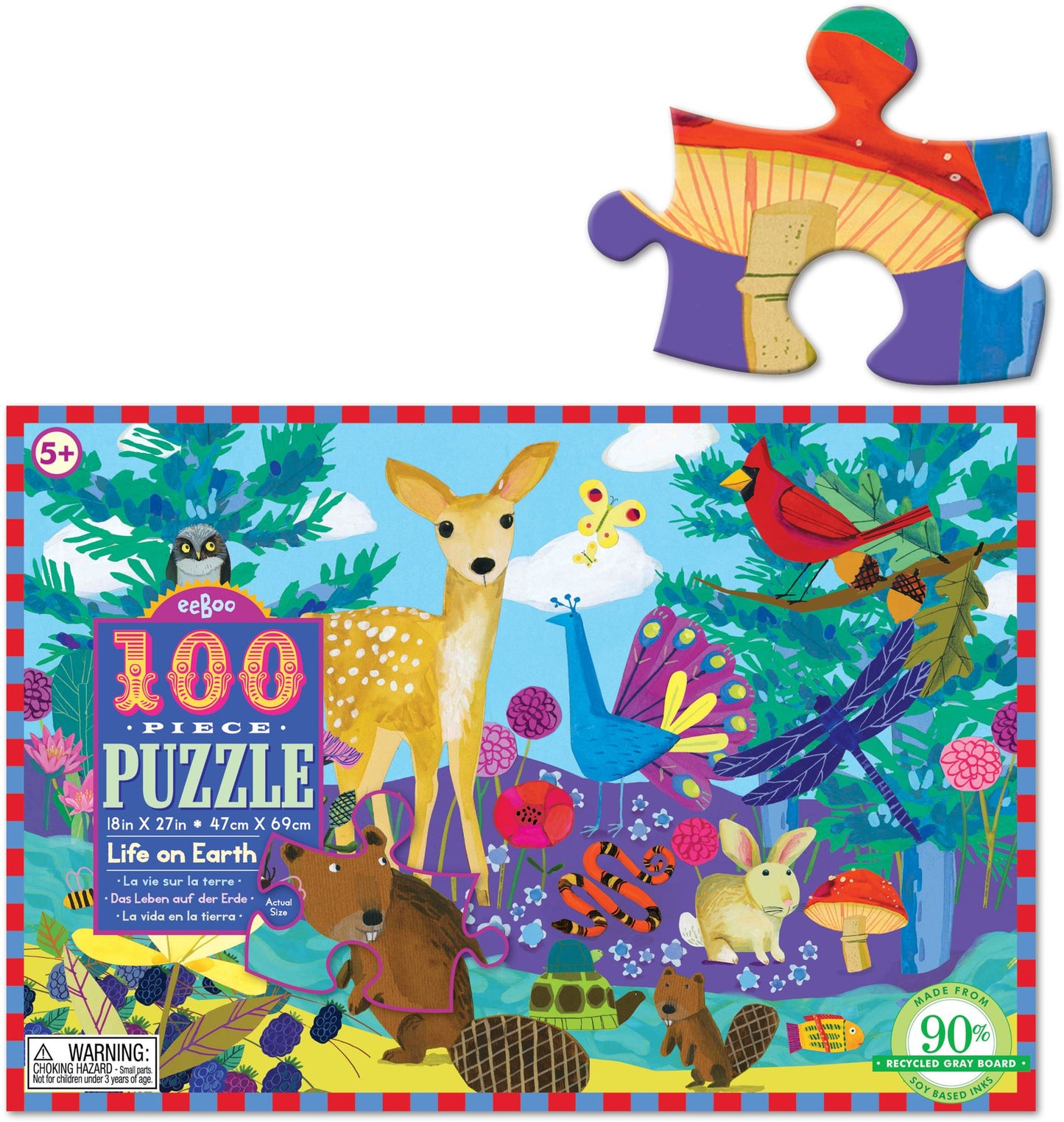 100 Piece Puzzle Life on Earth