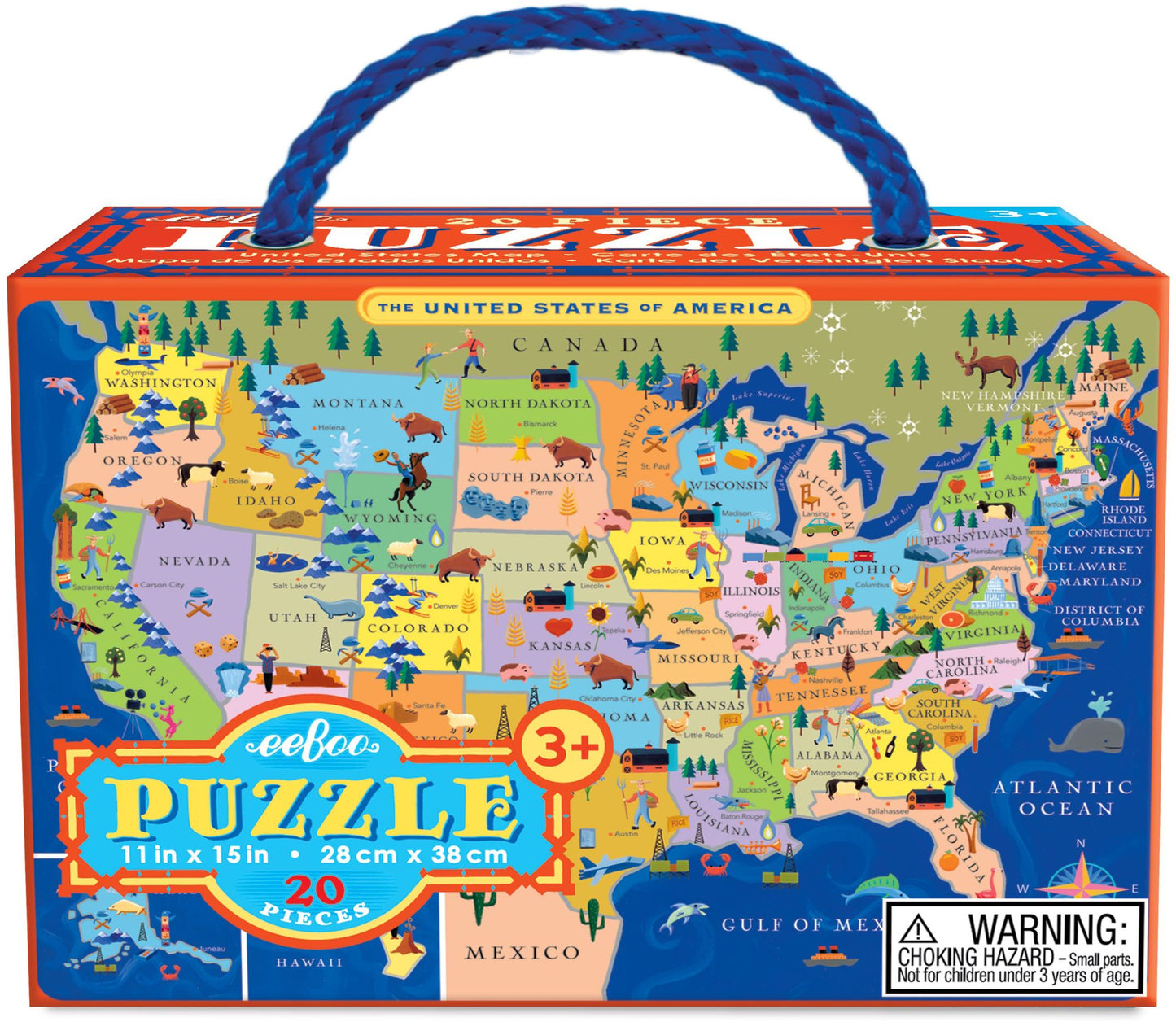 United States 20 Piece Puzzle