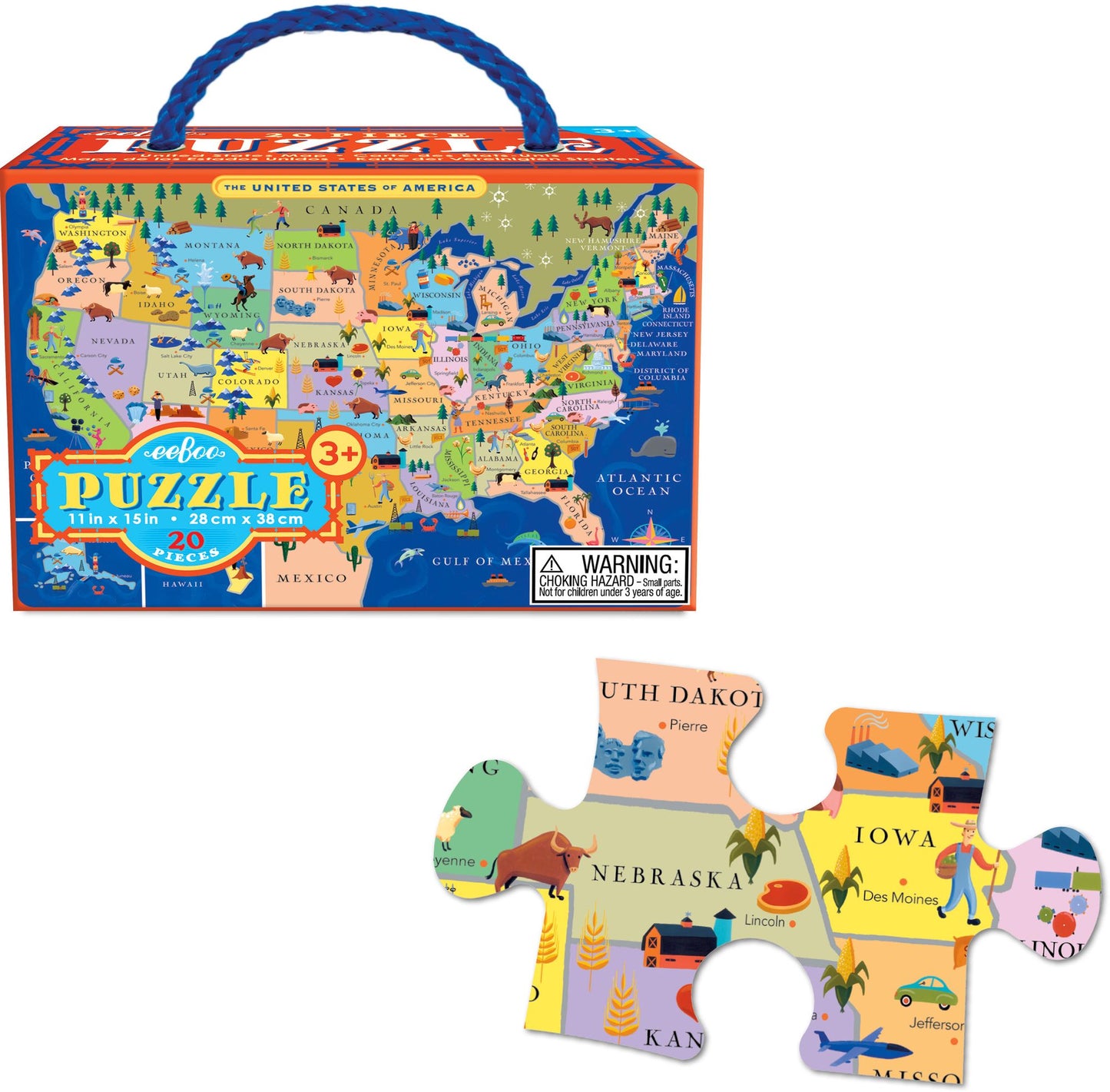 United States 20 Piece Puzzle