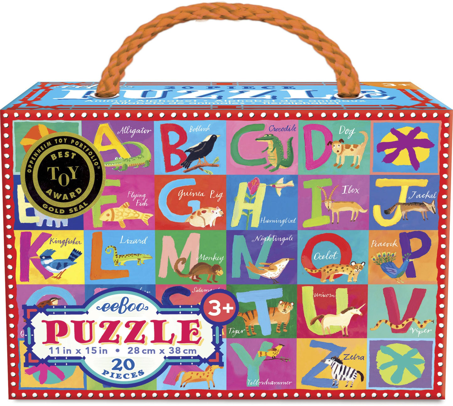 Animal Alphabet 20 Piece Puzzle