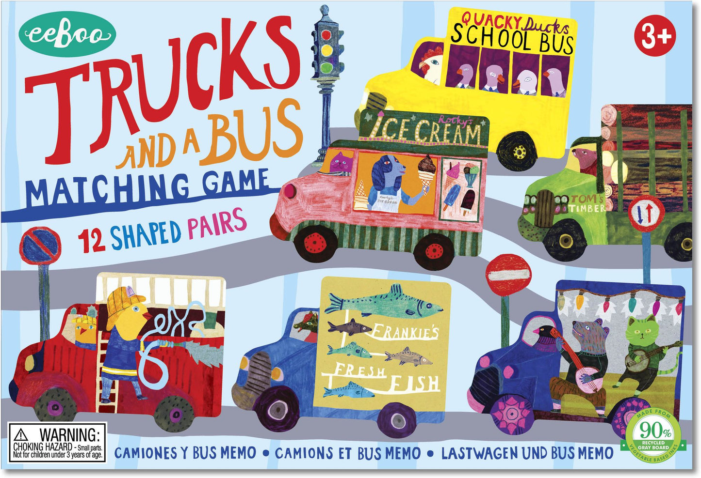 Trucks and a Bus Matching Game