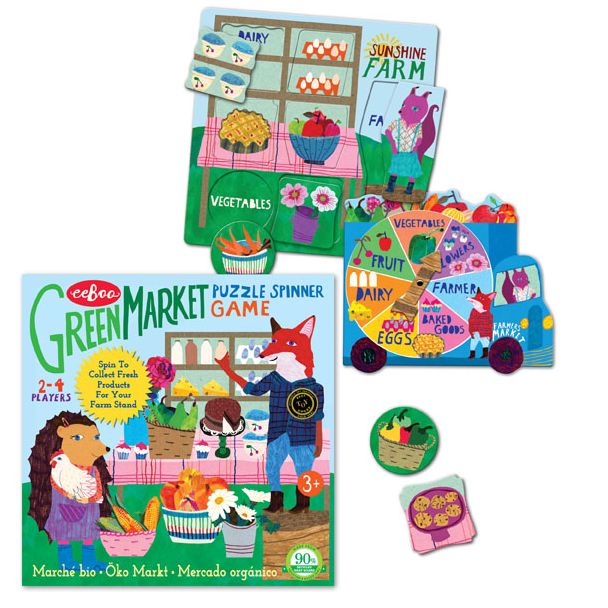 Green Market Puzzle Spinner Game