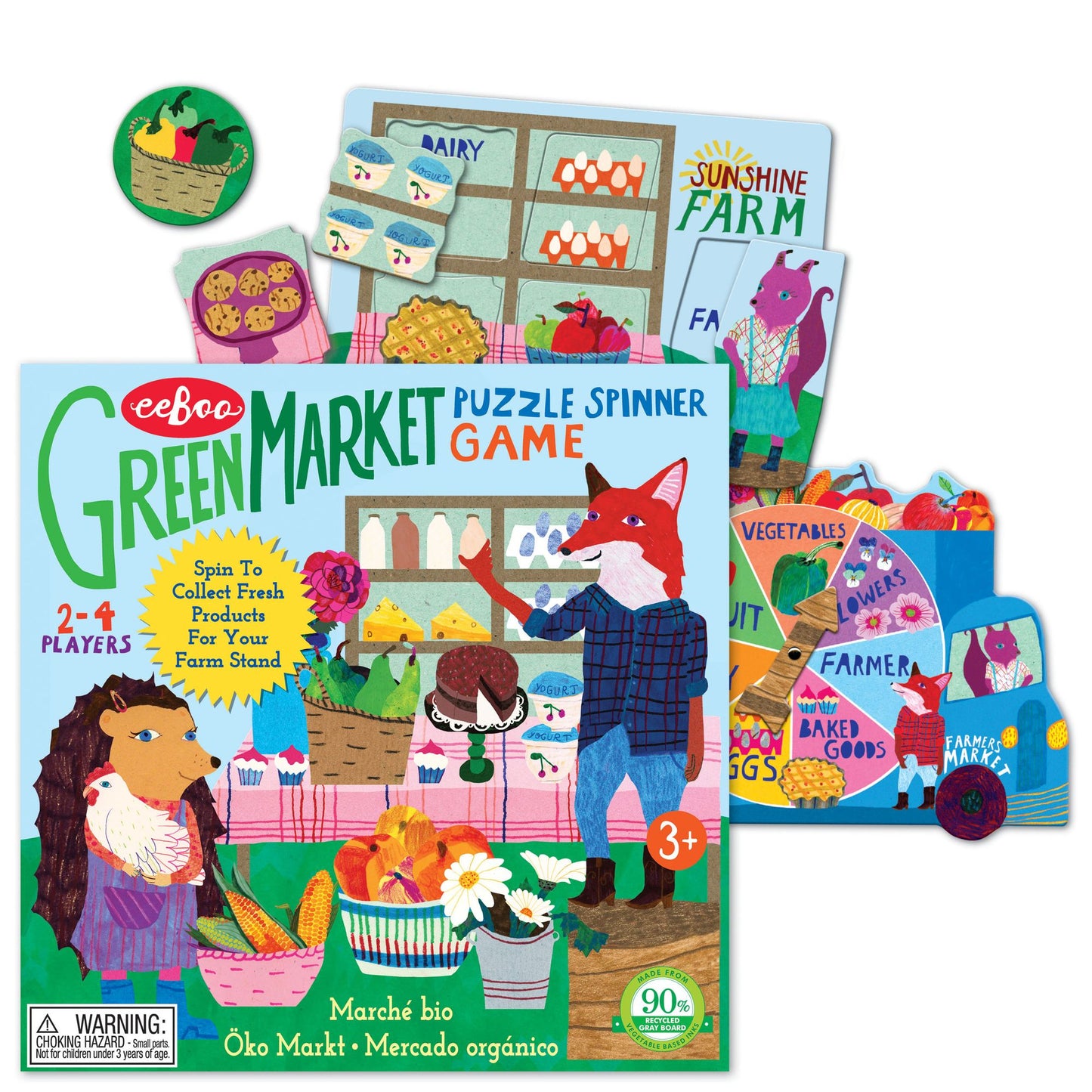 Green Market Puzzle Spinner Game