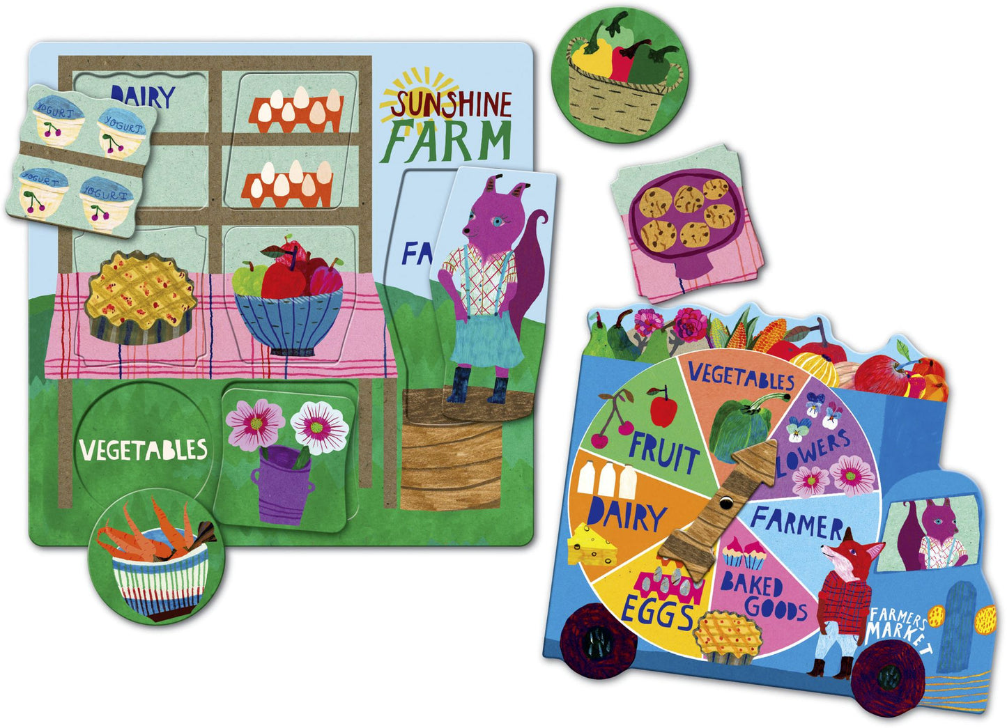 Green Market Puzzle Spinner Game