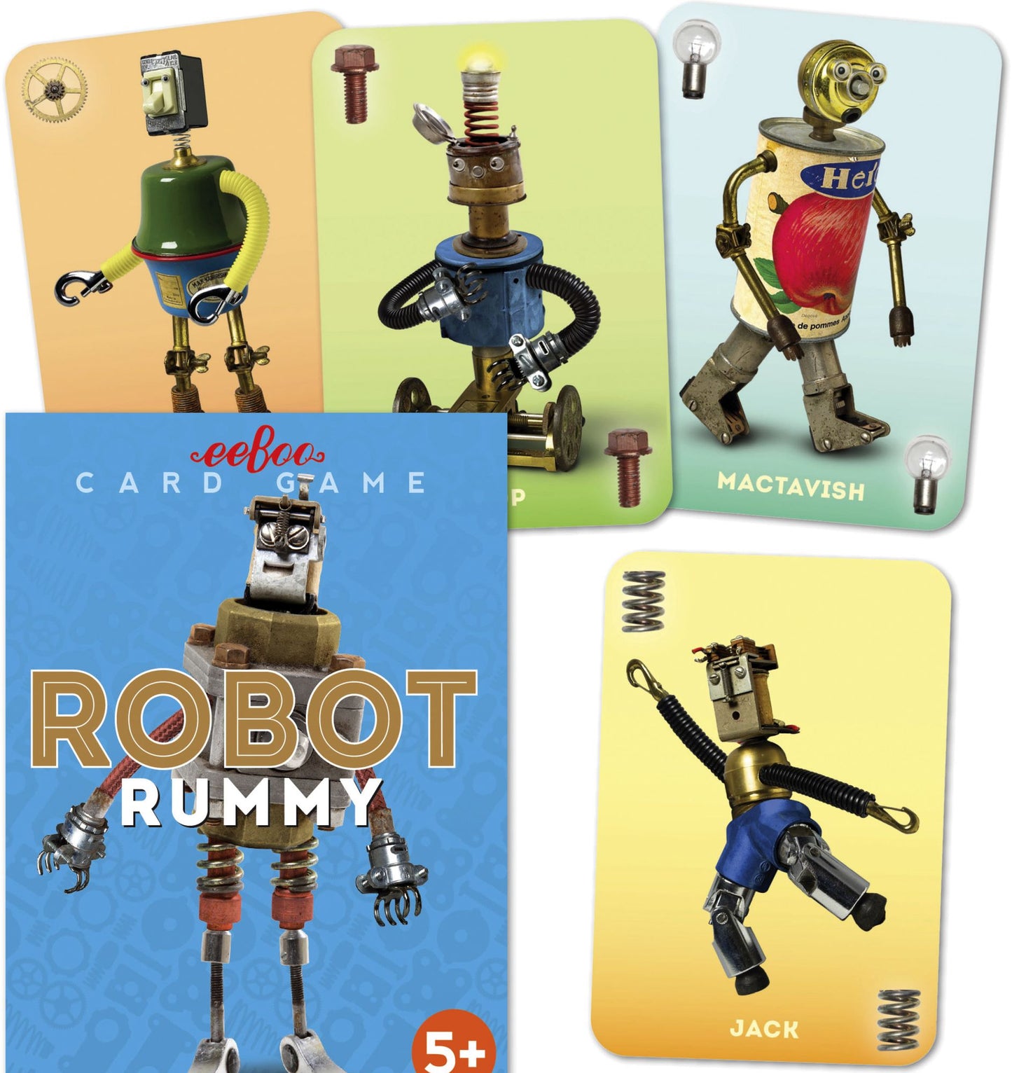 Robot Rummy Playing Cards