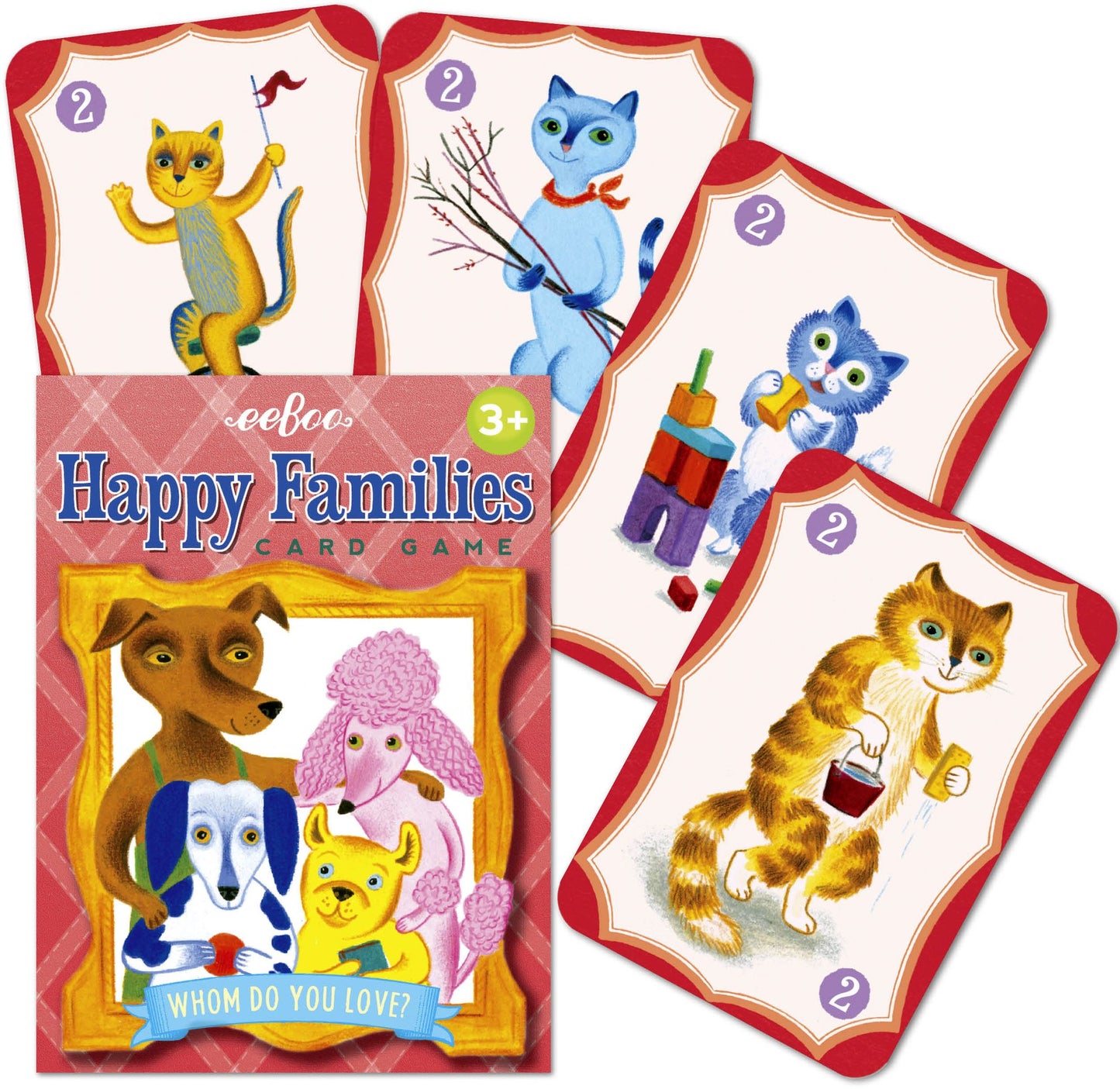 Happy Families Playing Cards
