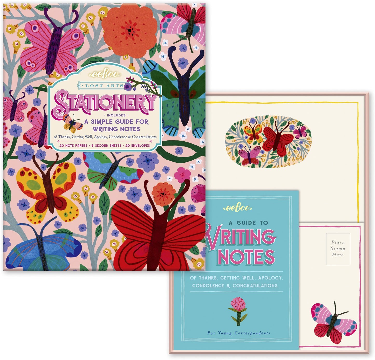 Butterflies Lost Arts Stationery