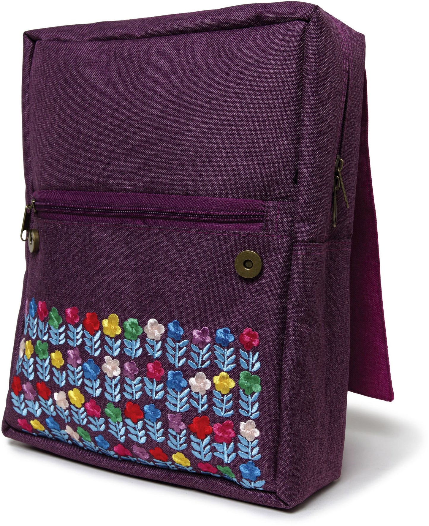 Flowerbed Embroidered Large Backpack