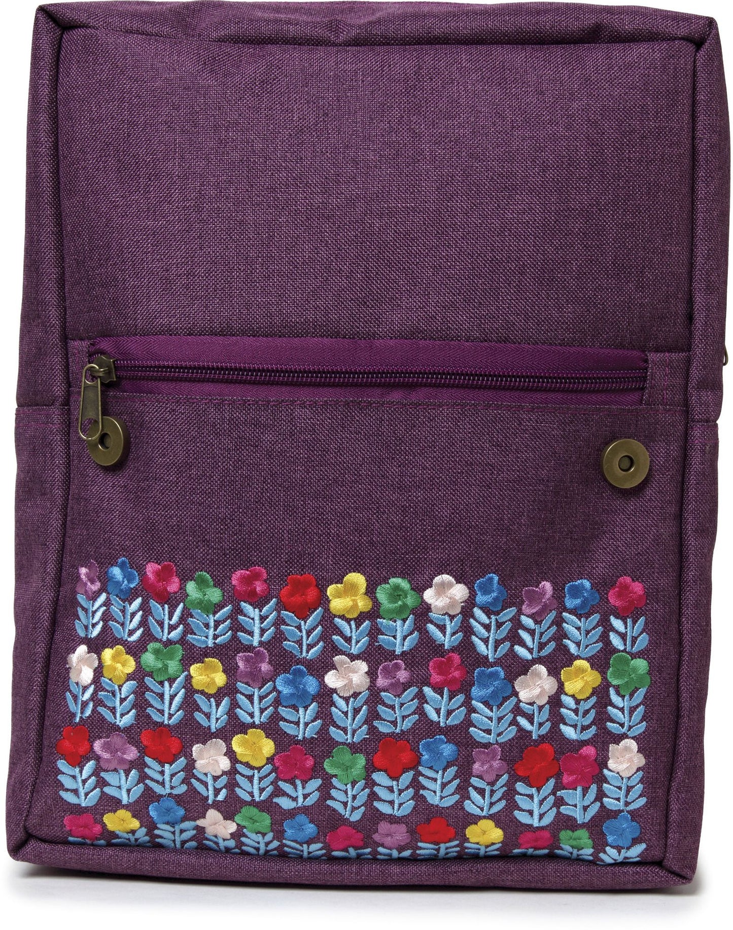 Flowerbed Embroidered Large Backpack