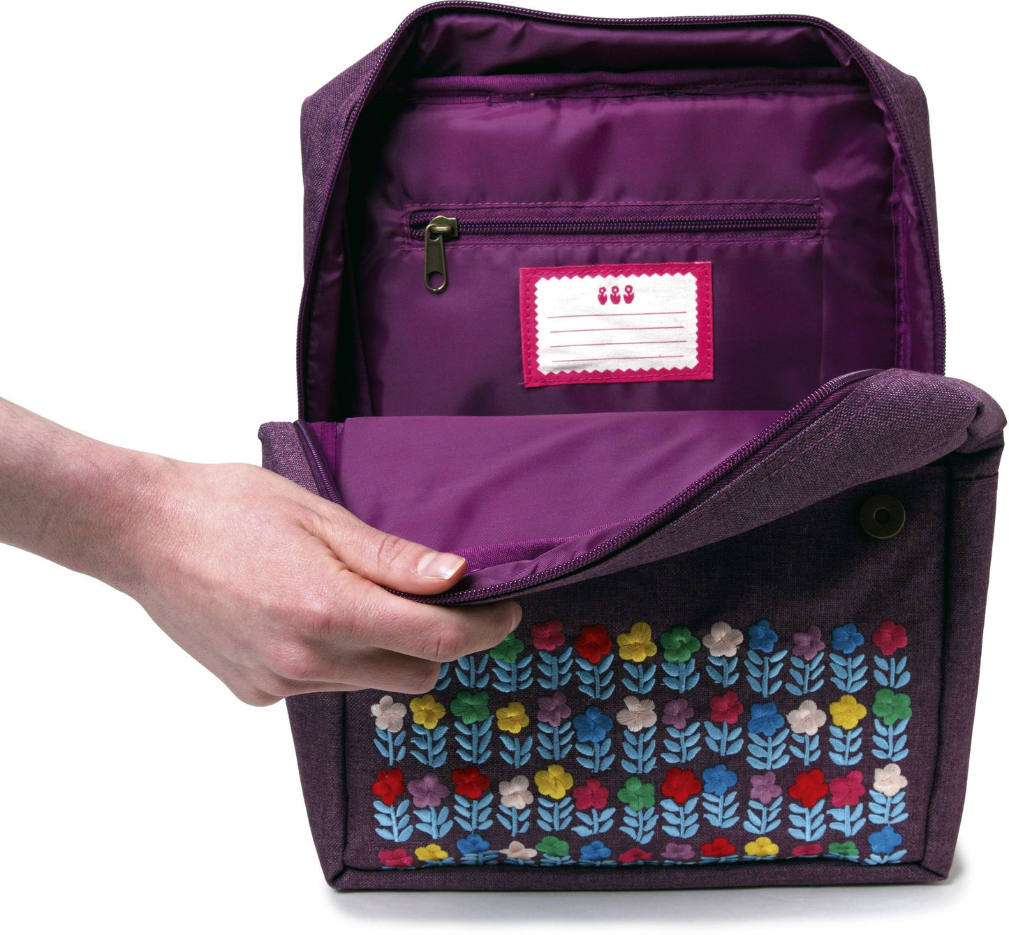 Flowerbed Embroidered Large Backpack