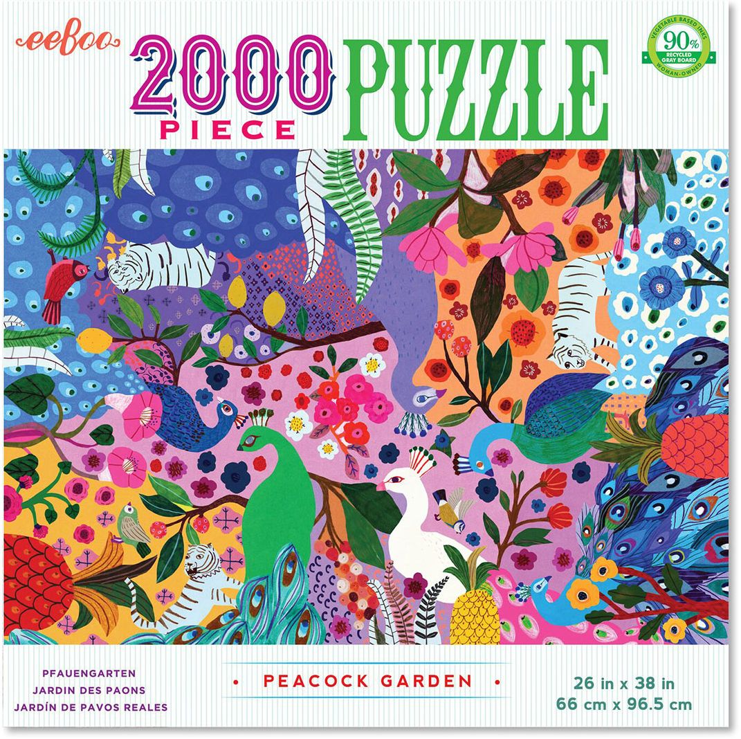 Peacock Garden 2000 Pc Puzzle