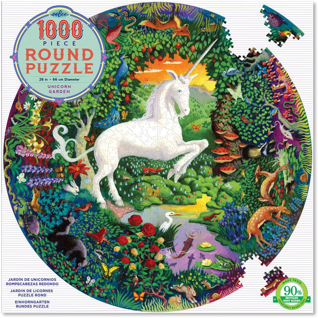 Unicorn Garden 1000 Pc Round