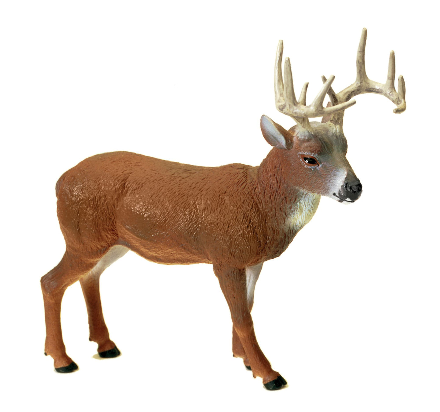 Hunter Dan Wooden Bridge Ten Whitetail Deer Figure