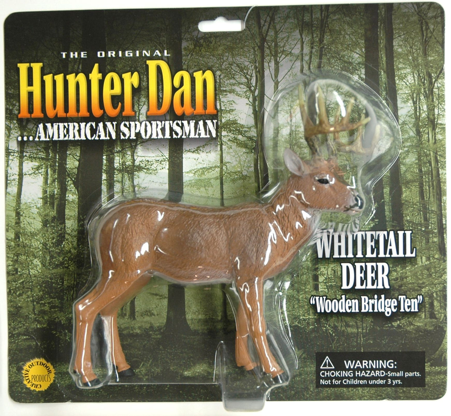 Hunter Dan Wooden Bridge Ten Whitetail Deer Figure