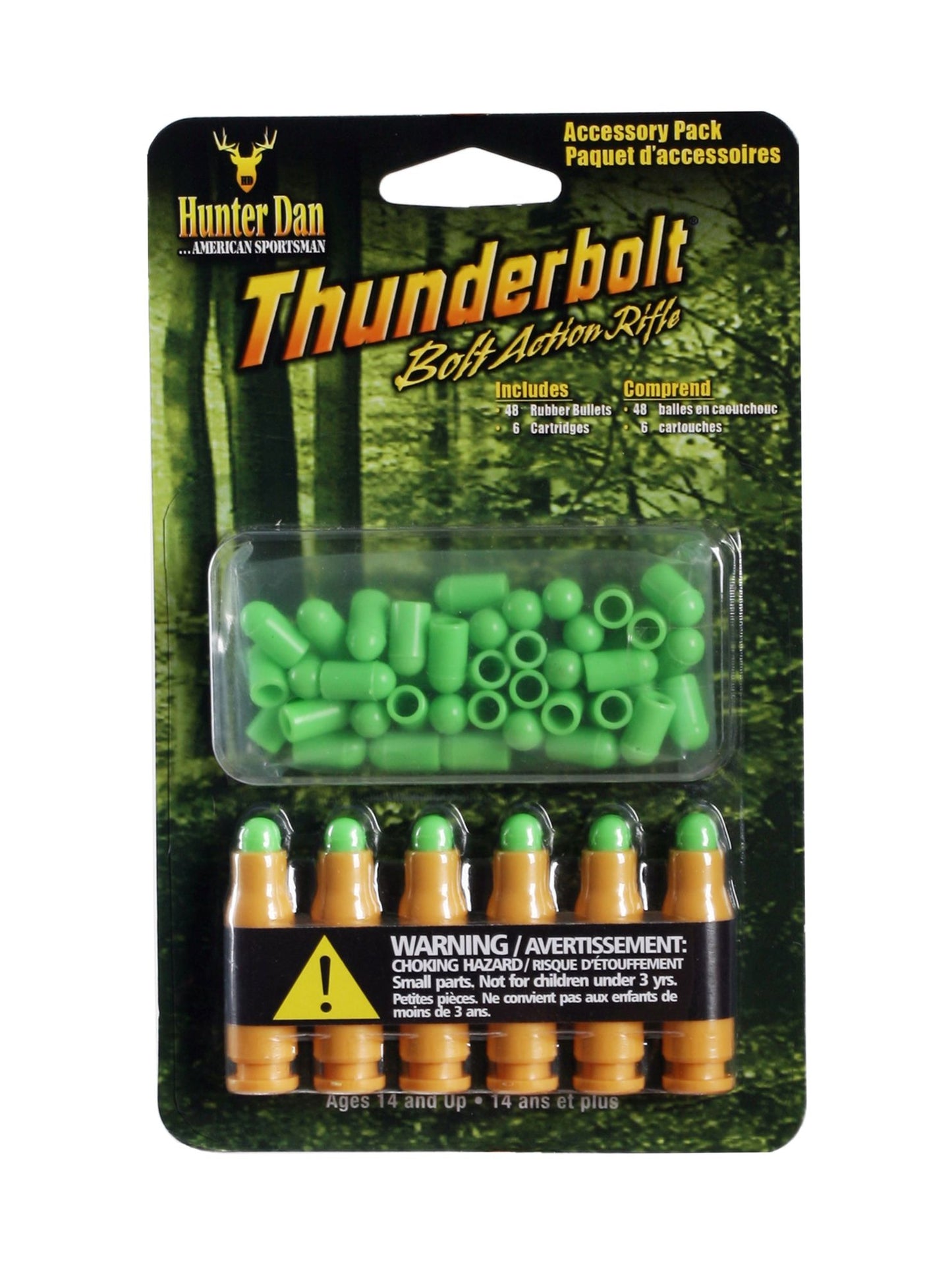Hunter Dan Deer-Hide Thunderbolt Bolt Action Toy Rifle Accessory Pack