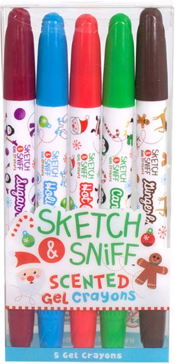 Sketch & Sniff Holiday Gel Crayon 5-pack