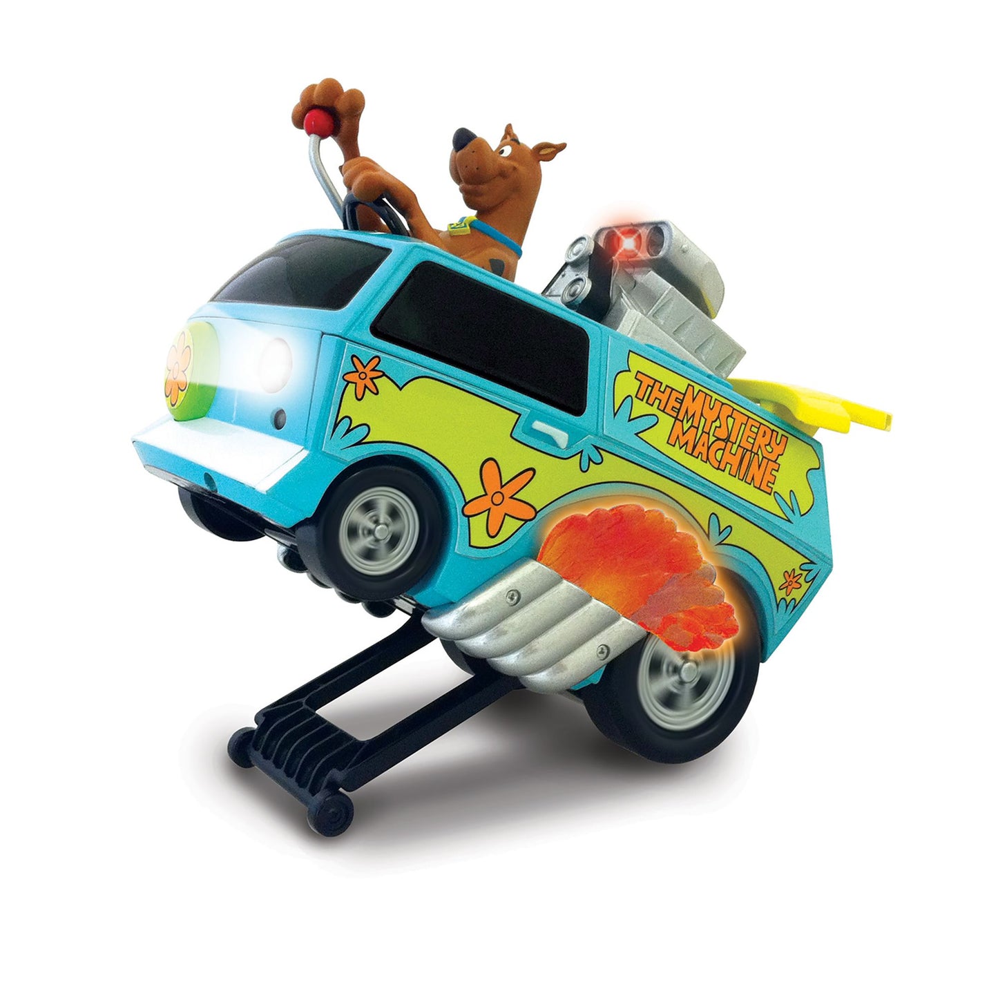 NKOK 9"L Wheelie Mystery Machine w/ Scooby Doo Remote Control Toy
