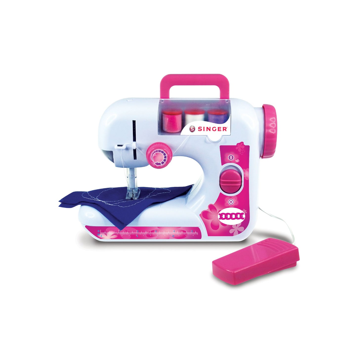 NKOK B/O Singer EZ-Stitch (Chainstitch) Sewing Machine w/ Foot Pedal