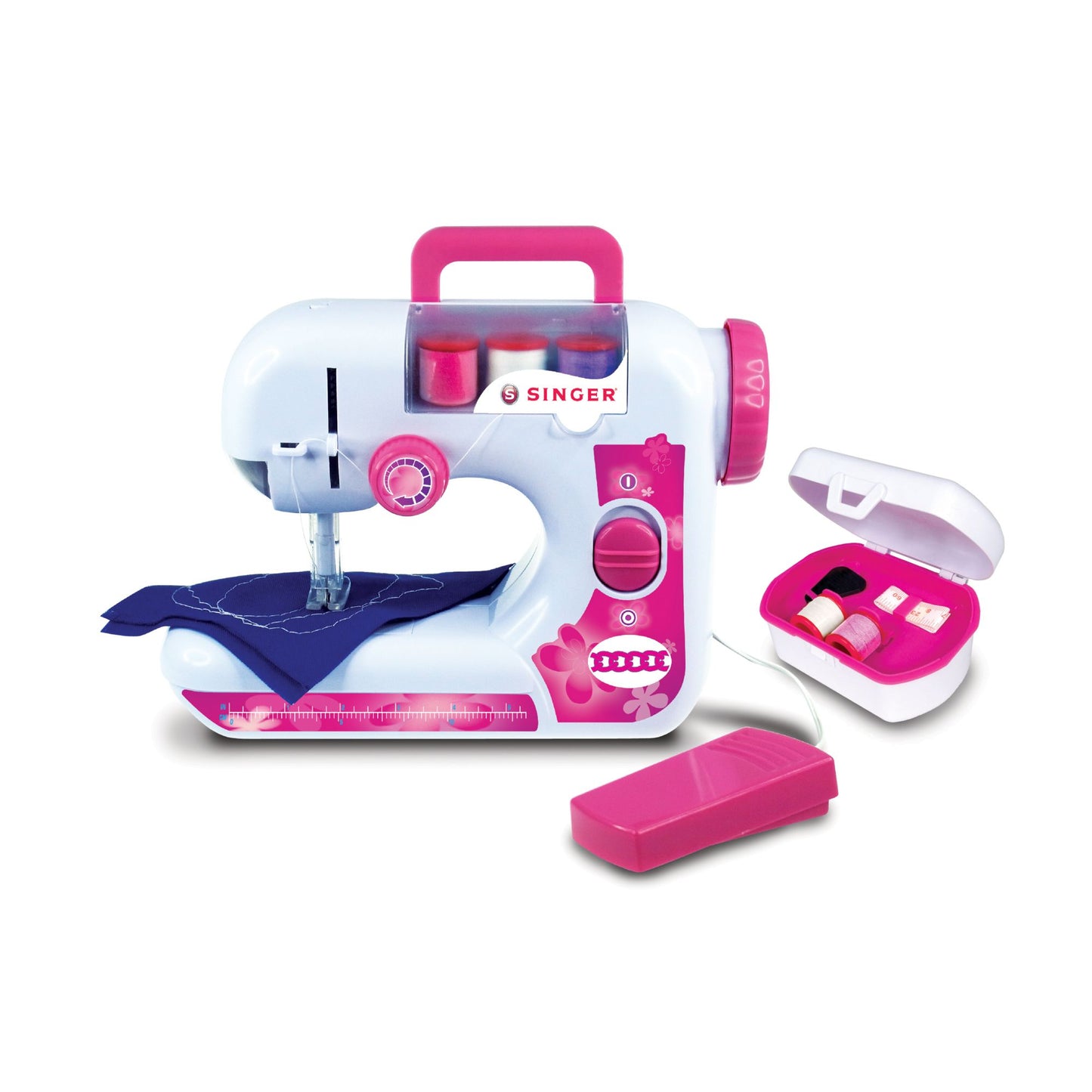 NKOK B/O Singer EZ-Stitch (Chainstitch) Sewing Machine w/ Sewing Kit