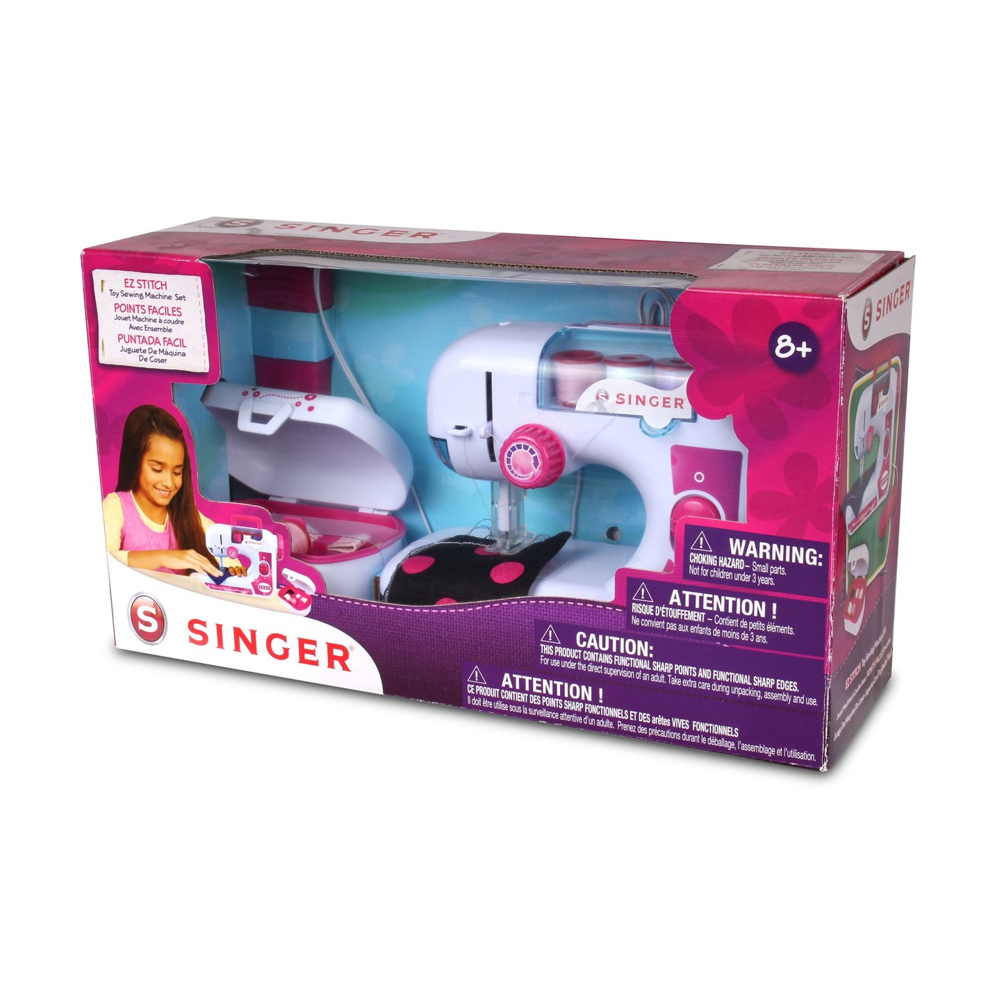 NKOK B/O Singer EZ-Stitch (Chainstitch) Sewing Machine w/ Sewing Kit