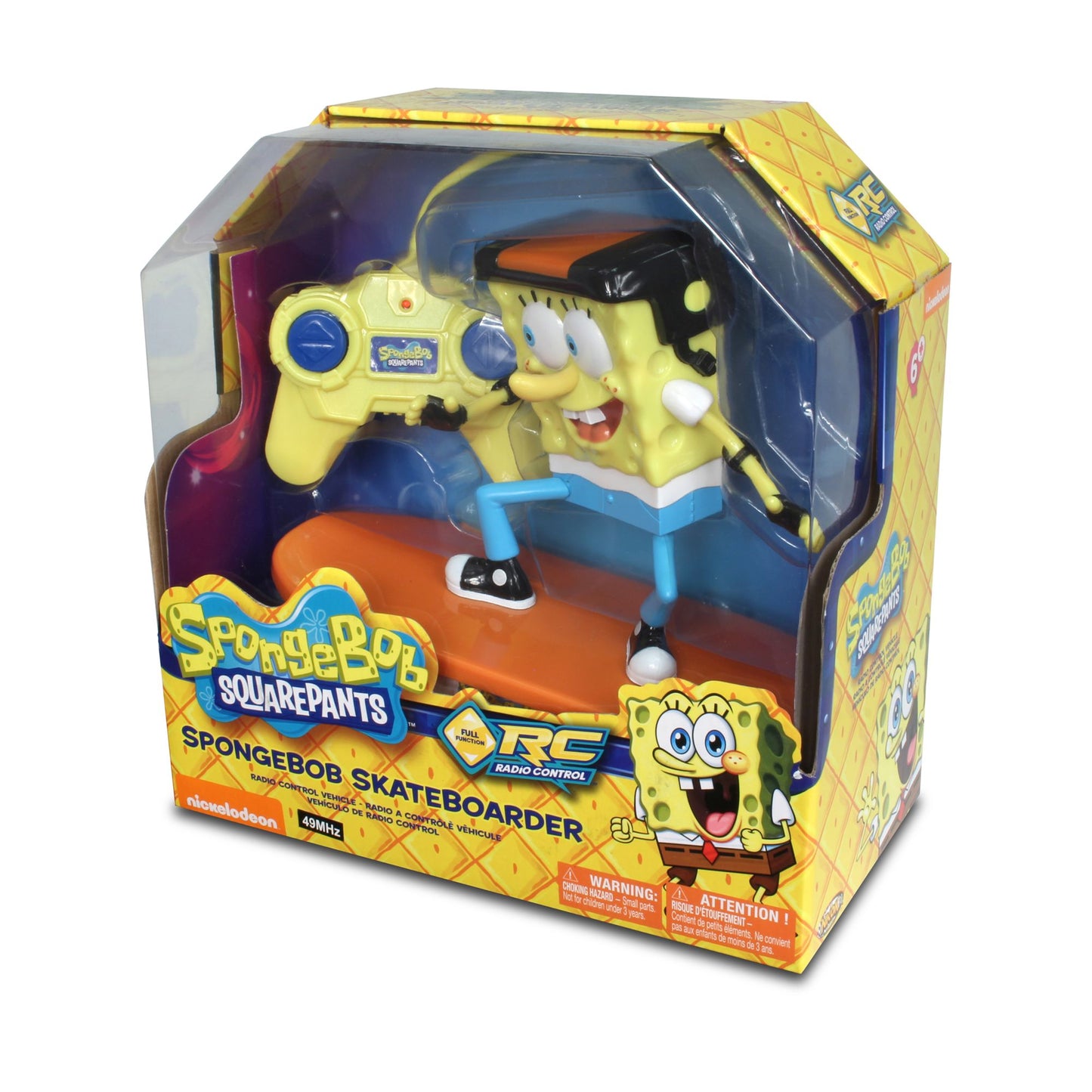 NKOK SpongeBob 49 MHz Skateboarder R/C Vehicle