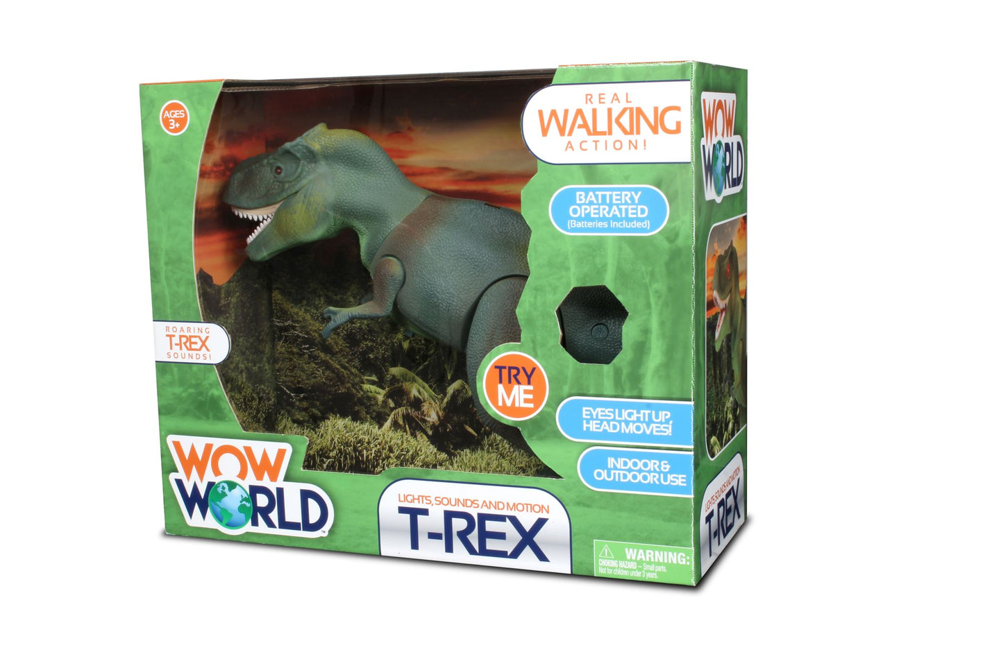 NKOK Wow World T-REX Dinosaur Figure (Lights Up)