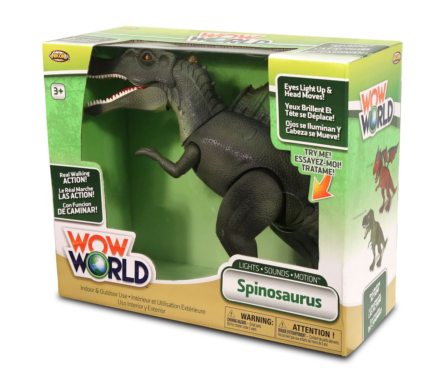NKOK WowWorld Spinosaurus Dinosaur Figure (Lights Up)