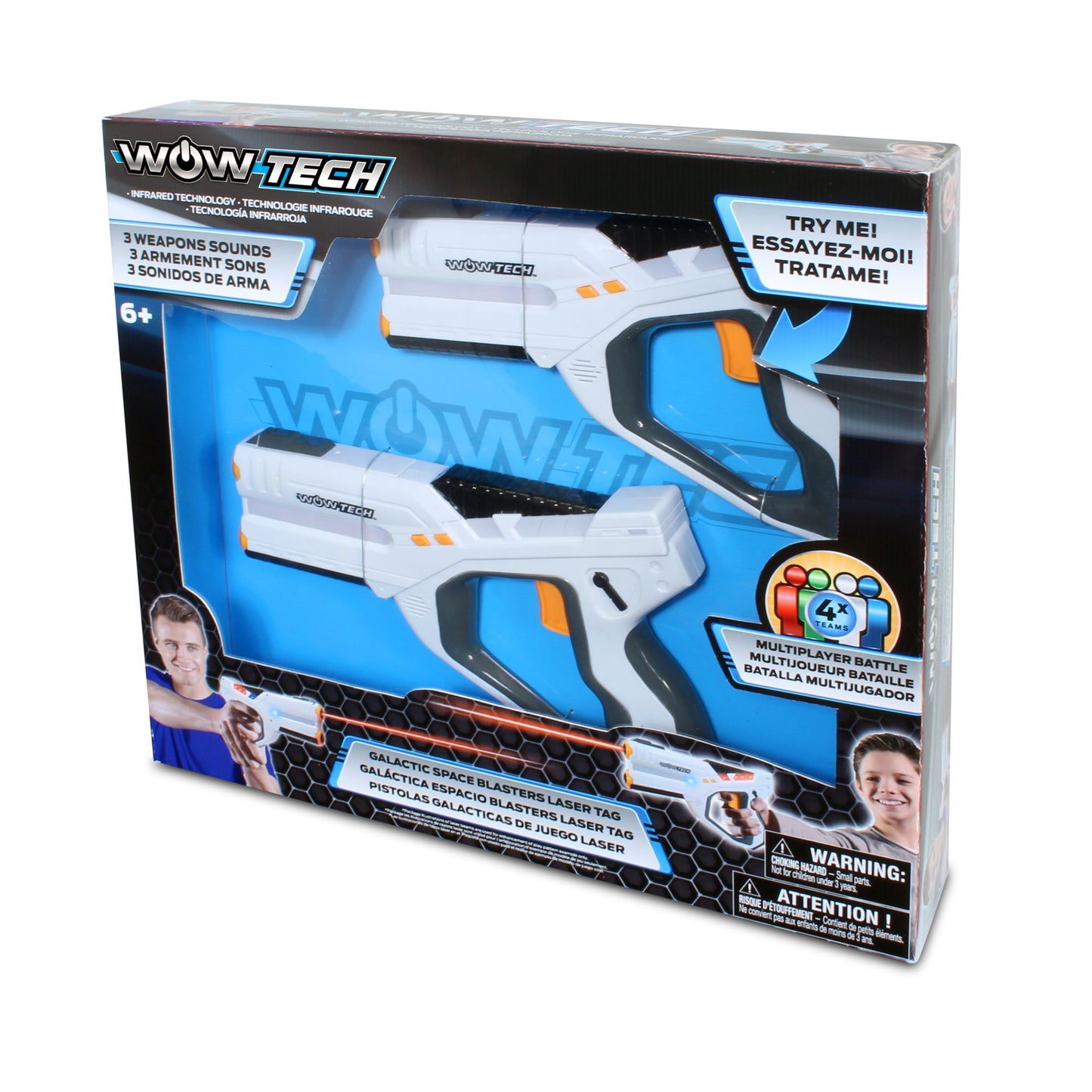 NKOK WowTech IR Galactic Laser Tag 4-Team Space Blasters Toy