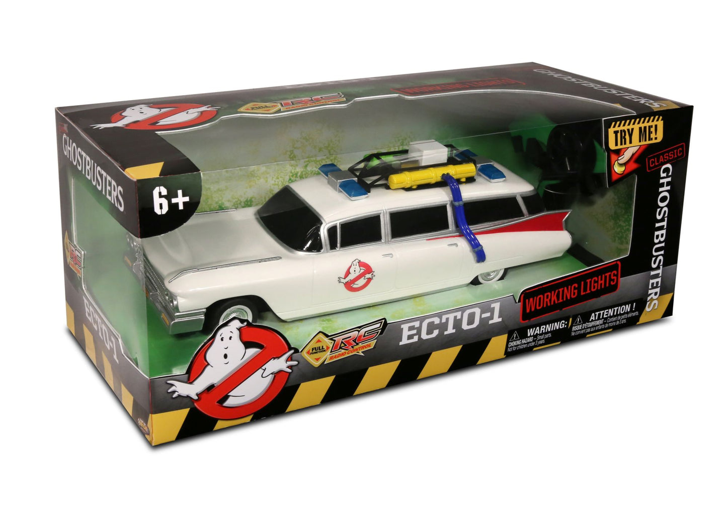 NKOK Ghostbusters RC Ecto-1 Classic w/ Working Headlights 1:14 Scale