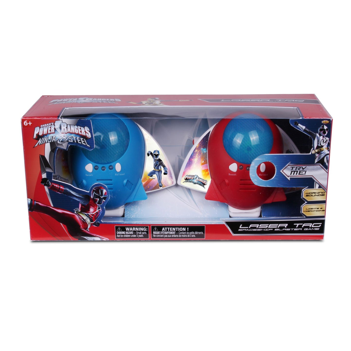NKOK Power Rangers Ninja Steel Laser Tag Spaceship Blaster Game