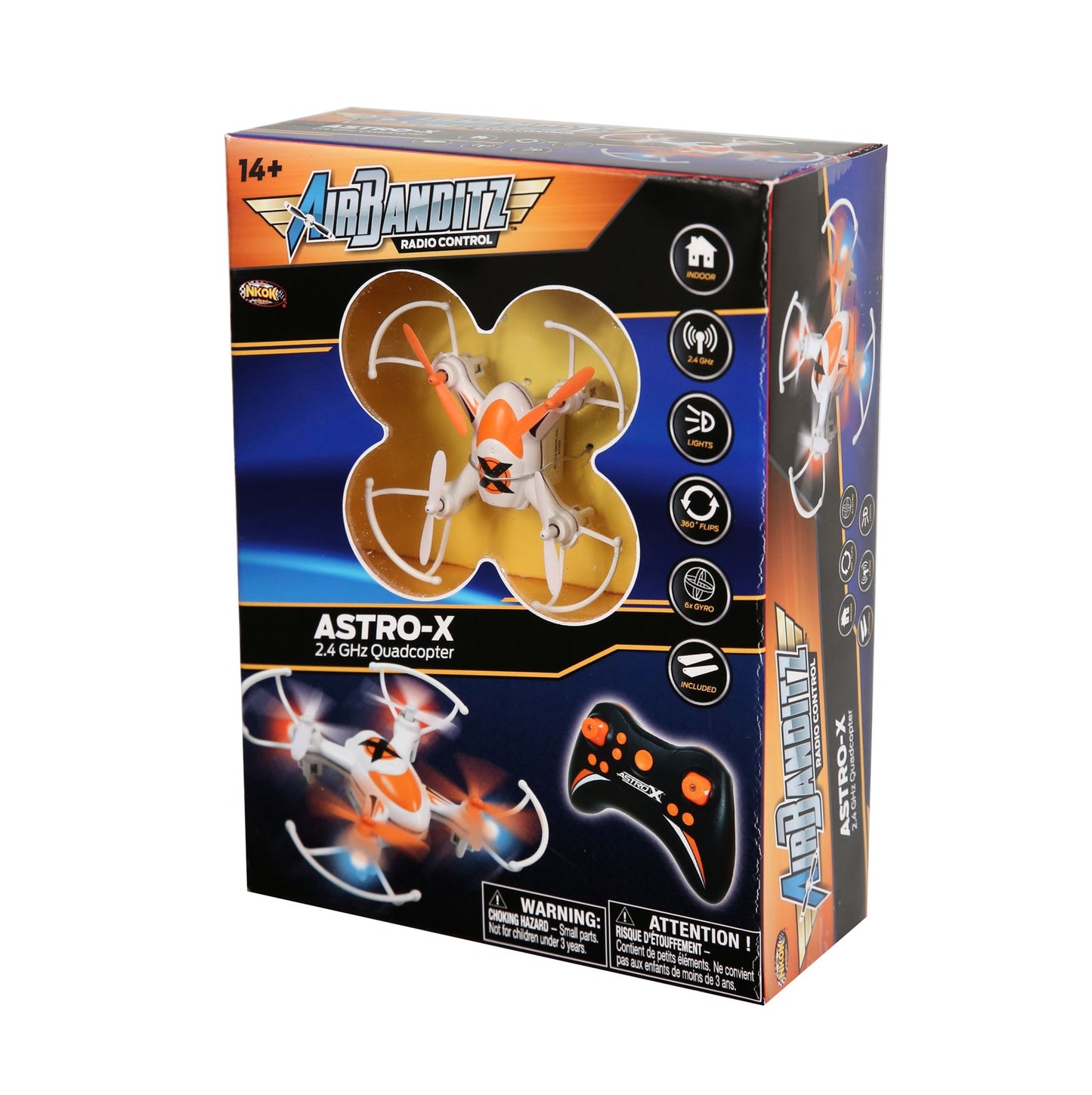 NKOK Air Banditz 2.4GHz Astro-X Quadcopter Remote Control Toy - Colors Vary