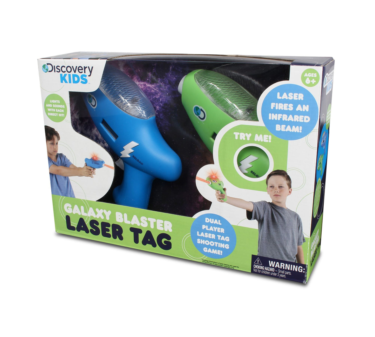 NKOK Discovery Kids IR Galaxy Blaster Laser Tag Remote Control Toy