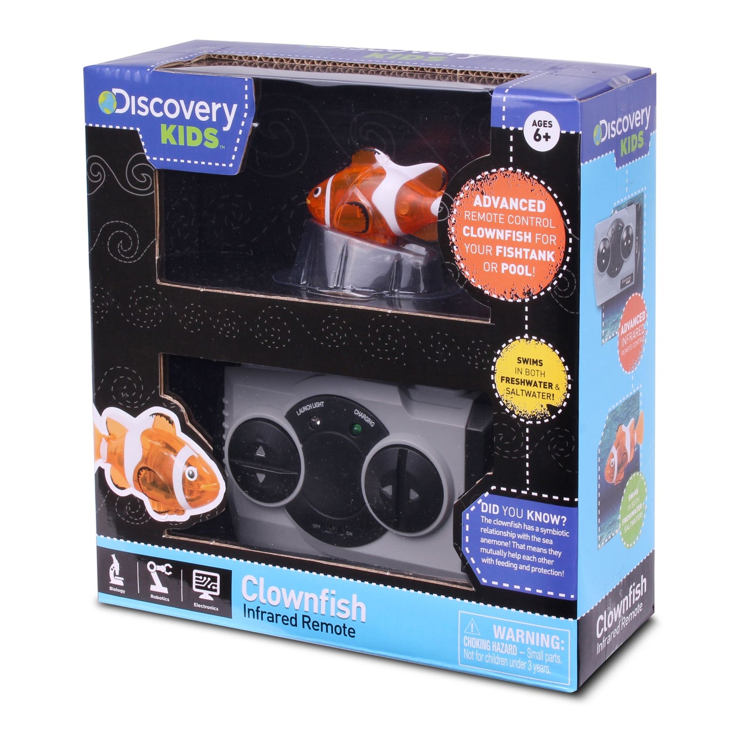 NKOK Discovery Kids IR Rechargeable Clown Fish Remote Control Toy