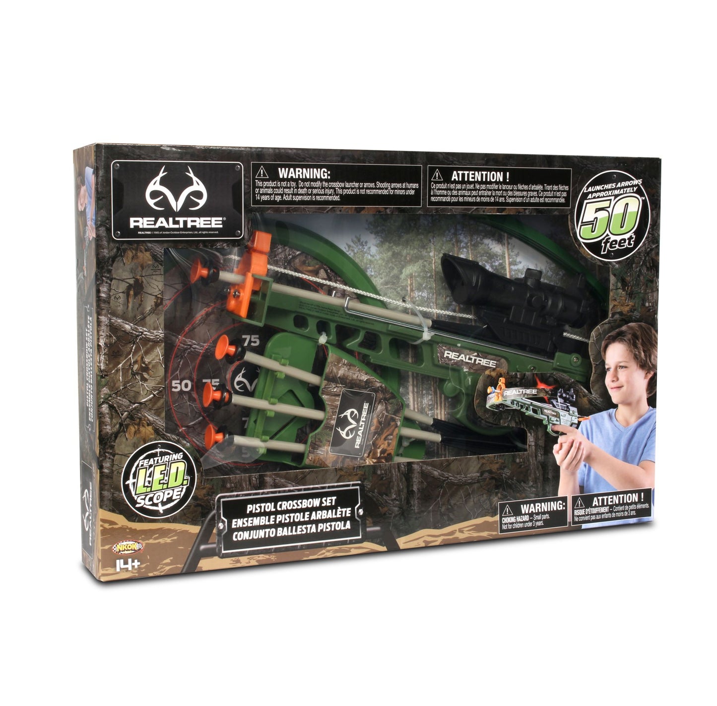 NKOK RealTree Pistol Crossbow set (14"L)