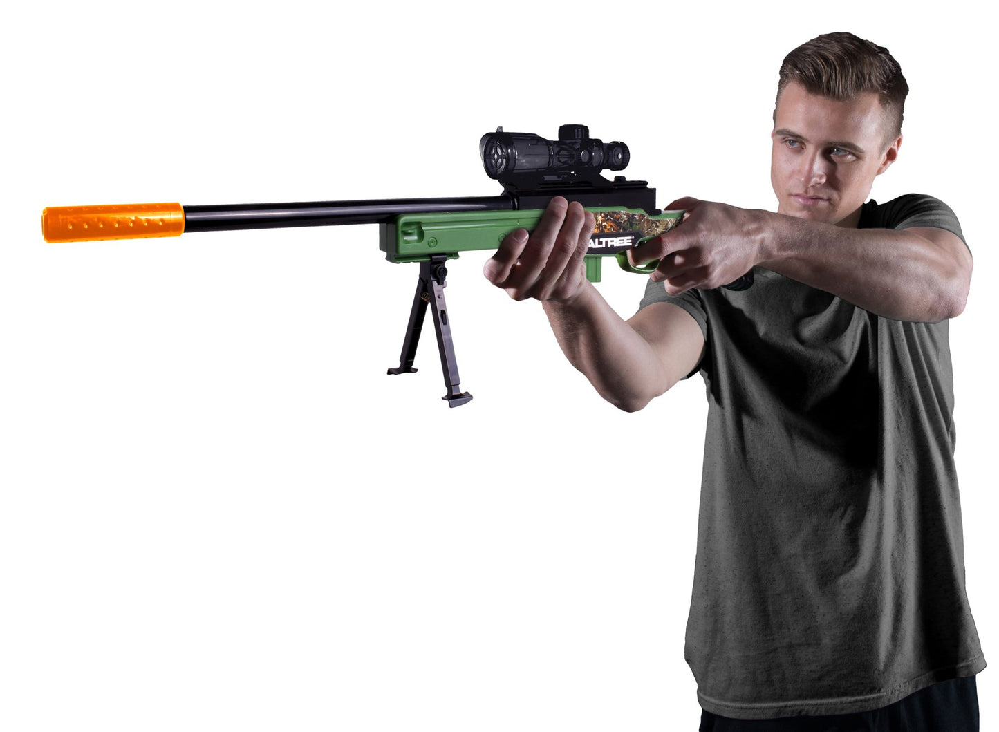 NKOK RealTree¿ Bolt Action Soft Dart Rifle w/ 12 Soft Darts
