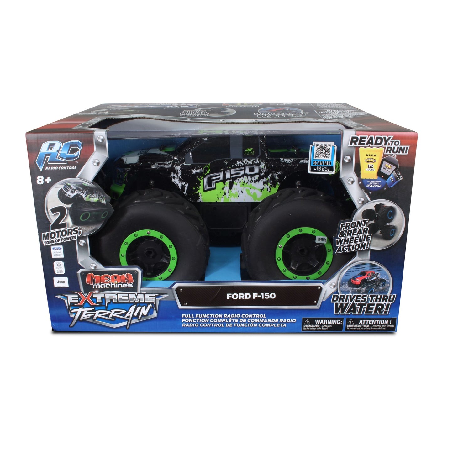 NKOK Mean Machines 1:8 Extreme Terrain RTR RC: 2015 Ford F-150 Vehicle