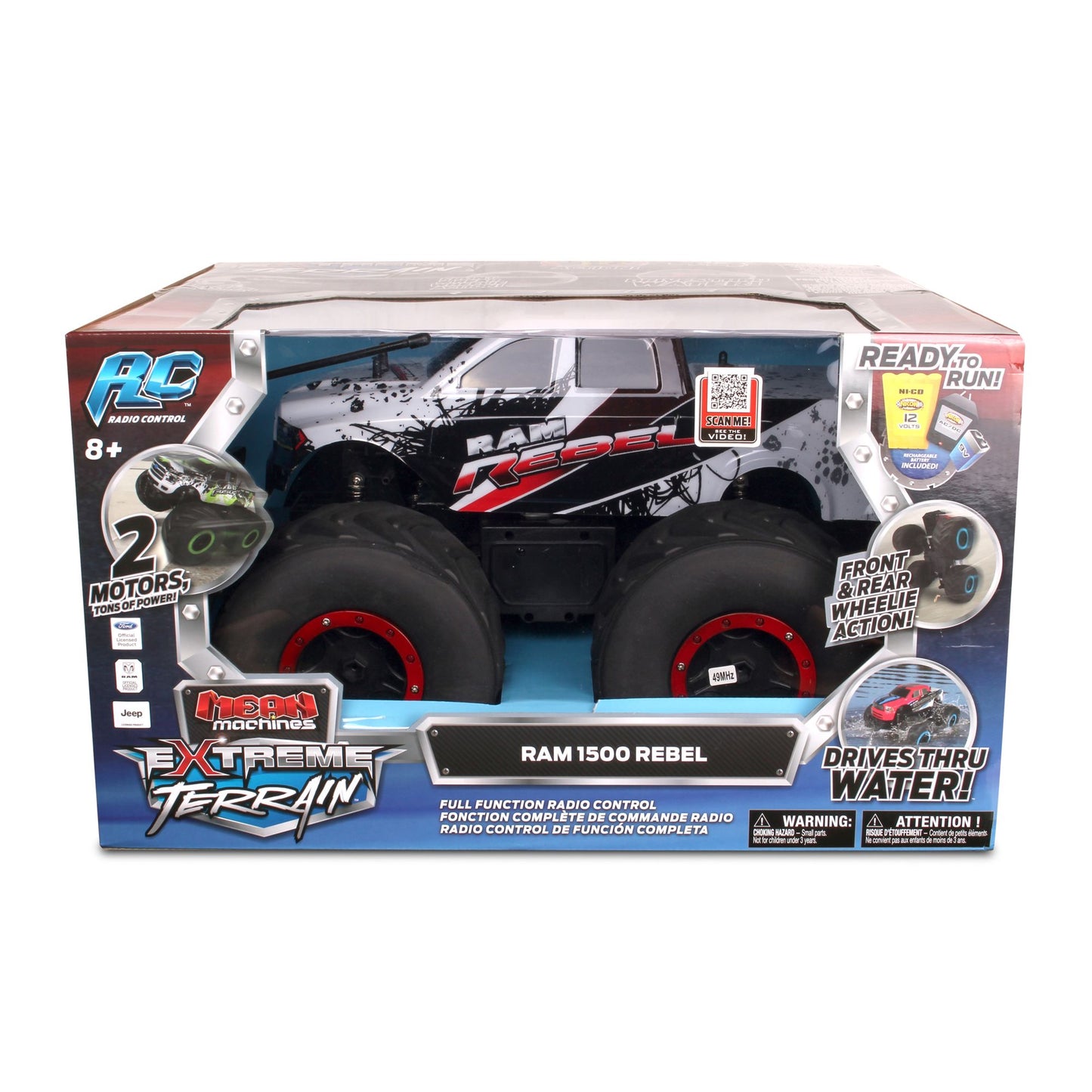 NKOK Mean Machines 1:8 Extreme Terrain RTR: RAM 1500 Rebel Remote Control Toy