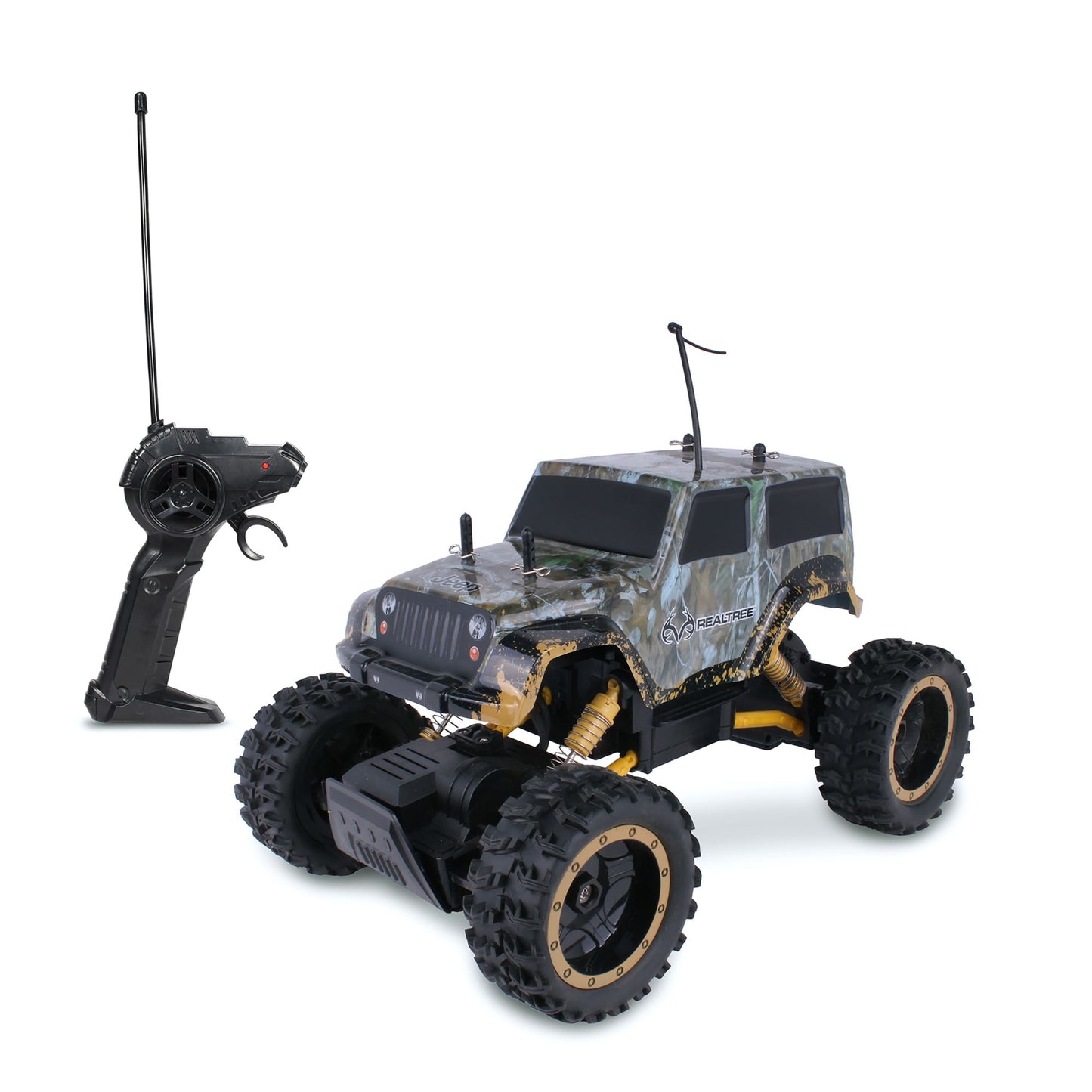 NKOK RealTree RC Jeep Wrangler Rock Crawler Remote Control Toy
